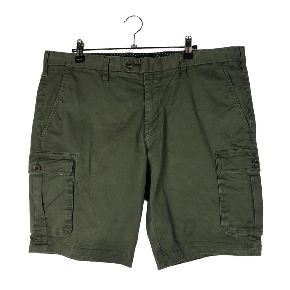 Ted Baker Dark Green Cargo Shorts 36‎
